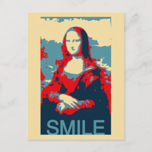 Mona Lisa Poster Smile Briefkaart
