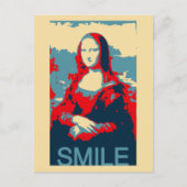 Mona Lisa Poster Smile Briefkaart (Voorkant)