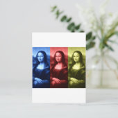 Mona Lisa Primaire kleuren Briefkaart (Staand voorkant)