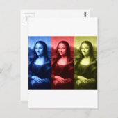 Mona Lisa Primaire kleuren Briefkaart (Voorkant / Achterkant)