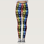 Mona Lisa Primaire kleuren Leggings (Voorkant)