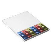 Mona Lisa primaire kleuren Notitieblok (Schuin)