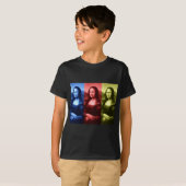 Mona Lisa Primaire kleuren T-shirt (Voorkant volledig)
