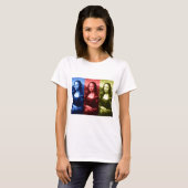 Mona Lisa Primaire kleuren T-shirt (Voorkant volledig)