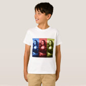 Mona Lisa Primaire kleuren T-shirt (Voorkant volledig)