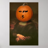 Mona Lisa Pumpkin Poster (Voorkant)