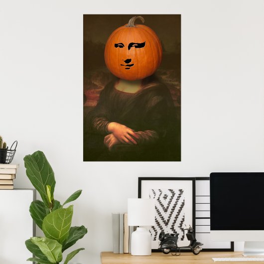 Mona Lisa Pumpkin Poster (Thuiskantoor)