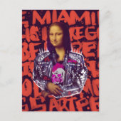 Mona Lisa Punk Art Briefkaart (Voorkant)