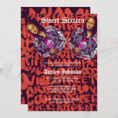 Mona Lisa Punk Art Kaart (Voorkant / Achterkant)