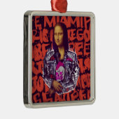 Mona Lisa Punk Art Metalen Ornament (Rechts)