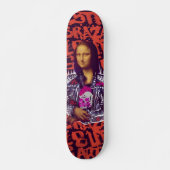 Mona Lisa Punk Art Persoonlijk Skateboard (Voorkant)