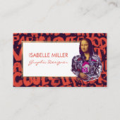 Mona Lisa Punk Art Visitekaartje (Voorkant)