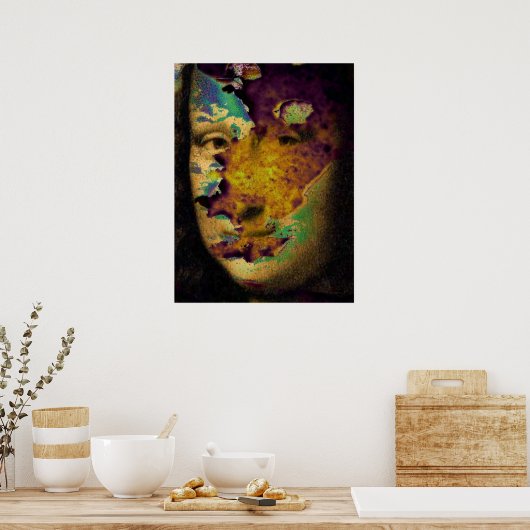 mona lisa raw poster (Keuken)