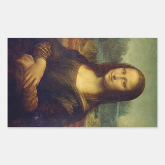 Mona Lisa Rechthoekige Sticker (Voorkant)