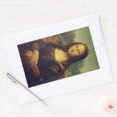 Mona Lisa Rechthoekige Sticker (Envelop)