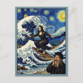 Mona Lisa Reimagined Reis Briefkaart (Voorkant)