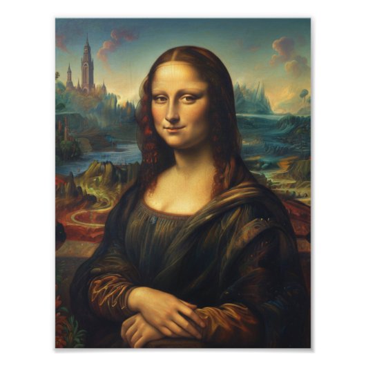 Mona Lisa" Renaissance kunst muur print Foto Afdruk (Voorkant)
