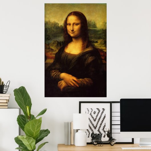 Mona Lisa - Reproduction Art Poster (Thuiskantoor)