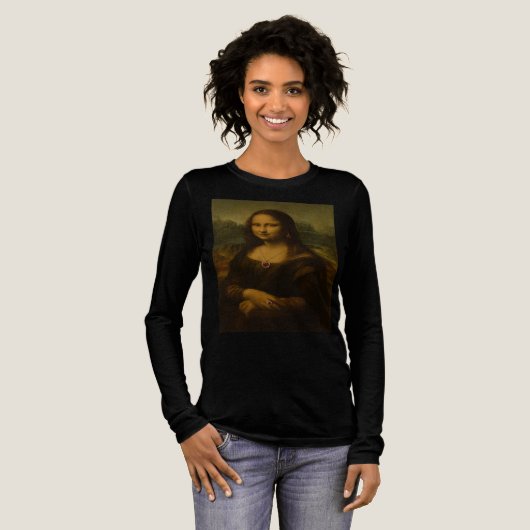Mona Lisa Robijn Hart Tri-Blend Shirt (Voorkant)