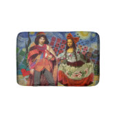 Mona Lisa Romantisch Grappig Kleurrijk Kunstwerk Badmat (Voorkant)