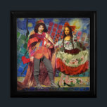 Mona Lisa Romantisch Grappig Kleurrijk Kunstwerk Cadeaudoosje<br><div class="desc">Deze prachtige uitnodiging bevat elementen uit de Sterrennacht van de Mona Lisa en Van Gogh om een uitzonderlijk uniek en grillig huwelijksthema te maken, briefpapier voor een uitnodiging, bedankt, tafelnummer en meer! De Mona Lisa - Dit afbeelding toont de Mona Lisa met haar man, dansend in grillige boho-mode voor de...</div>
