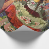 Mona Lisa Romantisch Grappig Kleurrijk Kunstwerk Cadeaupapier (Hoek)