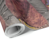 Mona Lisa Romantisch Grappig Kleurrijk Kunstwerk Cadeaupapier (Rol Hoek)