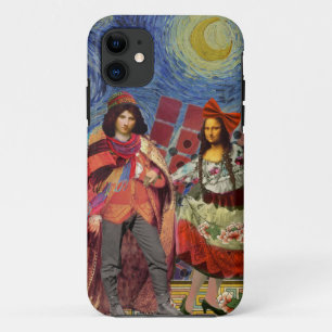 Mona Lisa Romantisch Grappig Kleurrijk Kunstwerk Case-Mate iPhone Case