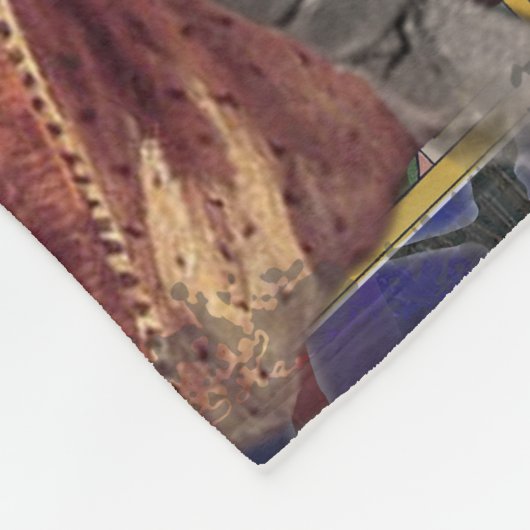 Mona Lisa Romantisch Grappig Kleurrijk Kunstwerk Fleece Deken (Hoek)