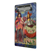 Mona Lisa Romantisch Grappig Kleurrijk Kunstwerk Mini Klembord (Angled2)