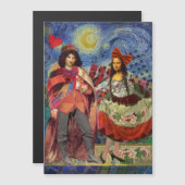 Mona Lisa Romantische Grappige Kleurrijke Kunst (Voorkant / Achterkant)