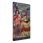 Mona Lisa Romantische Grappige Kleurrijke Kunst Mini Klembord (Schuin)
