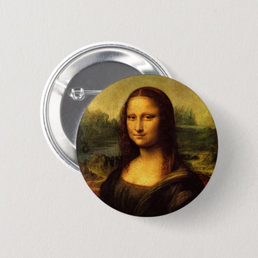 Mona Lisa Ronde Button 5,7 Cm (Voorkant /achterkant)