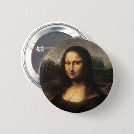 Mona Lisa Ronde Button 5,7 Cm (Voorkant /achterkant)