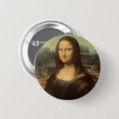Mona Lisa Ronde Button 5,7 Cm (Voorkant /achterkant)