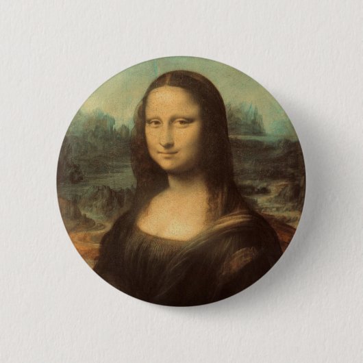 Mona Lisa Ronde Button 5,7 Cm (Voorkant)