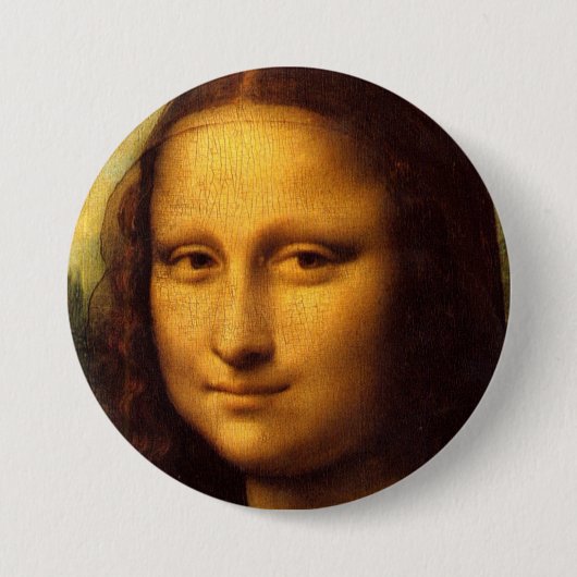 Mona Lisa Ronde Button 7,6 Cm (Voorkant)