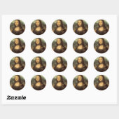 Mona Lisa Ronde Sticker (Vel)