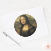 Mona Lisa Ronde Sticker (Envelop)
