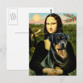 Mona Lisa - Rottweiler (#3) Briefkaart (Voorkant / Achterkant)