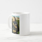 Mona Lisa - Rottweiler (#3) Koffiemok (Voorkant links)