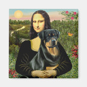 Mona Lisa - Rottweiler (#3) Magneet (Voorkant)