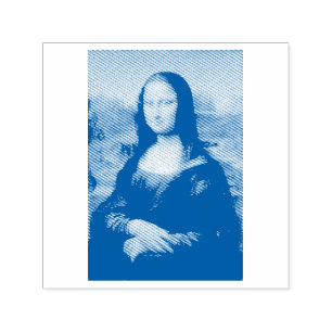  MONA LISA RUBBER STAMP  ZELFINKTENDE STEMPEL