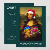 Mona Lisa Santa Claus Kaart (Voorkant / Achterkant)