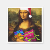 Mona Lisa Santa Claus Servetten (Voorkant)