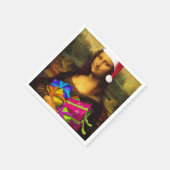 Mona Lisa Santa Claus Servetten (Hoek)
