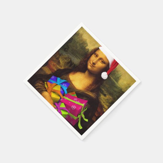 Mona Lisa Santa Claus Servetten (Hoek)