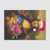 Mona Lisa Santa Claus Tissuepapier (Voorkant)
