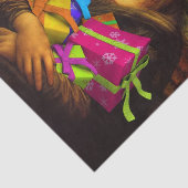 Mona Lisa Santa Claus Tissuepapier (Detail)