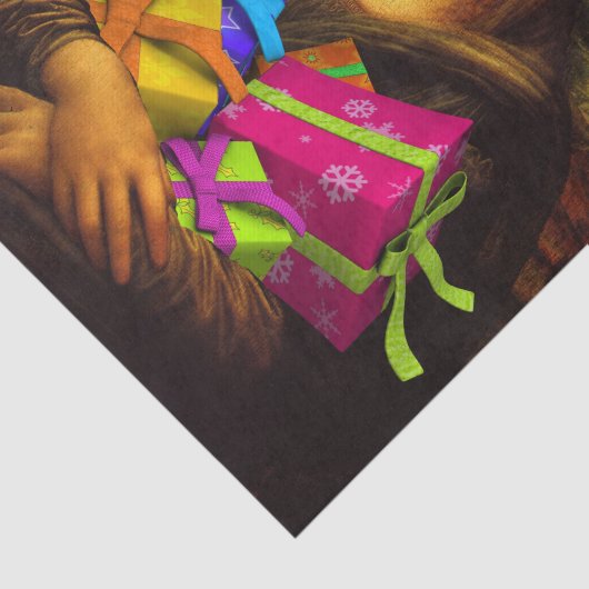 Mona Lisa Santa Claus Tissuepapier (Detail)